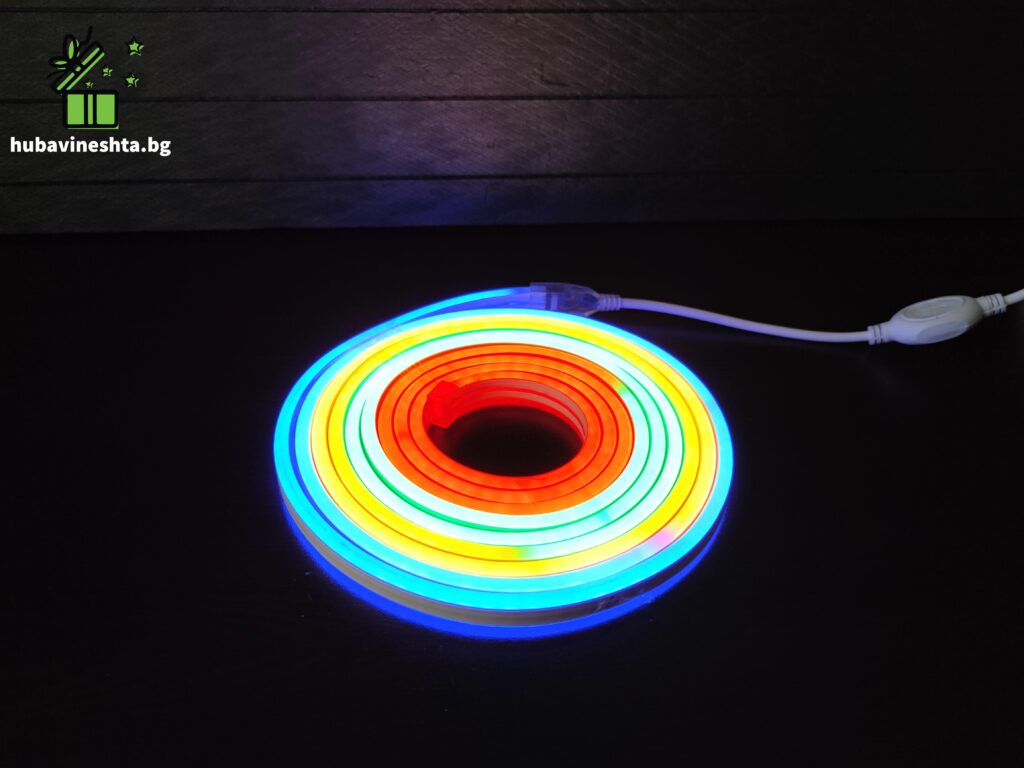 Светещ LED НЕОНОВ маркуч цветен- 10 метра