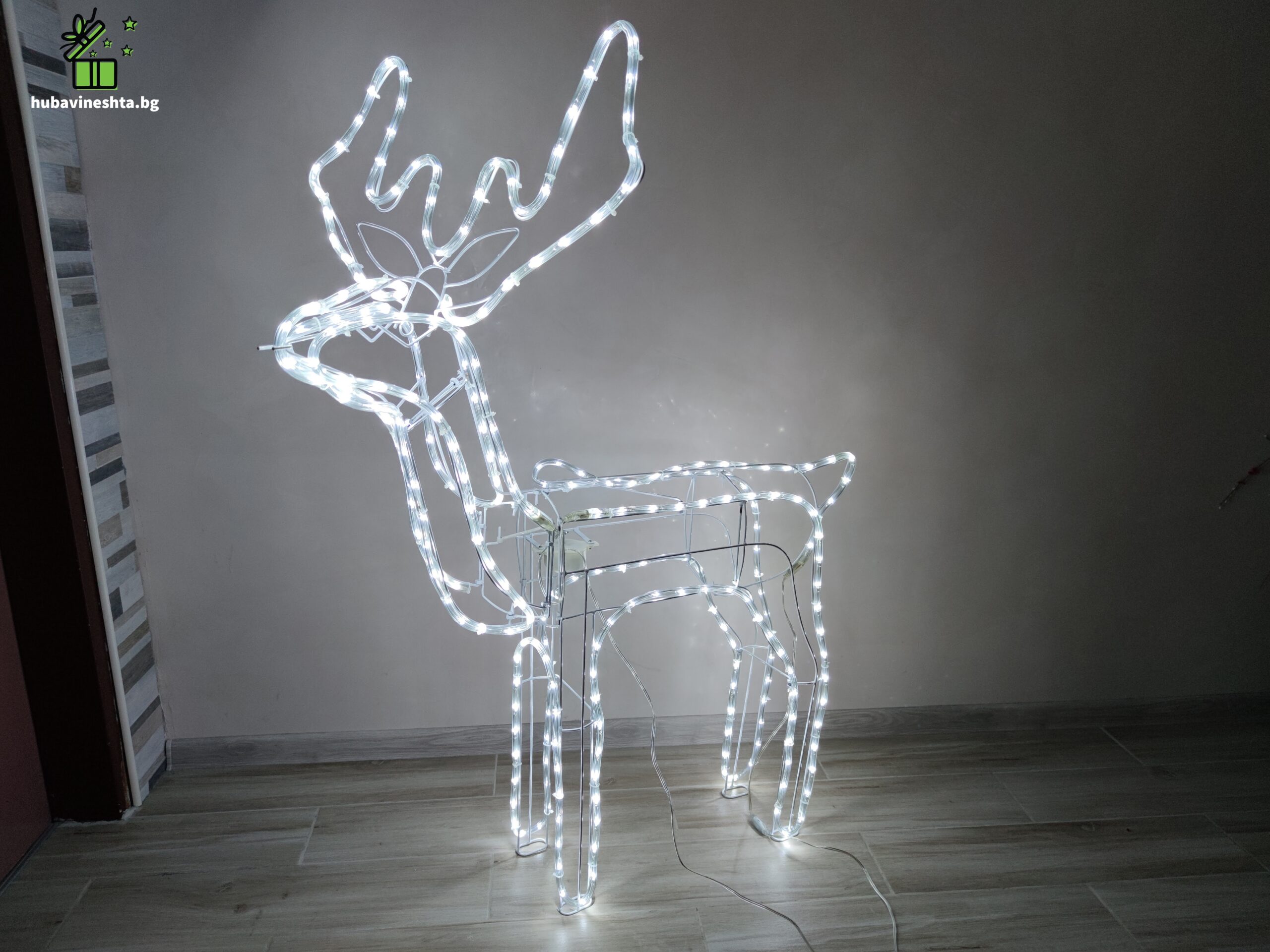 Голям светещ ДВИЖЕЩ СЕ елен коледна украса LED светлина.3 scaled ГОЛЯМ СВЕТЕЩ ЕЛЕН- БЯЛА LED СВЕТЛИНА С ФЛАШ ЕФЕКТ ГОЛЯМ СВЕТЕЩ ЕЛЕН- БЯЛА LED СВЕТЛИНА С ФЛАШ ЕФЕКТ - Image 3