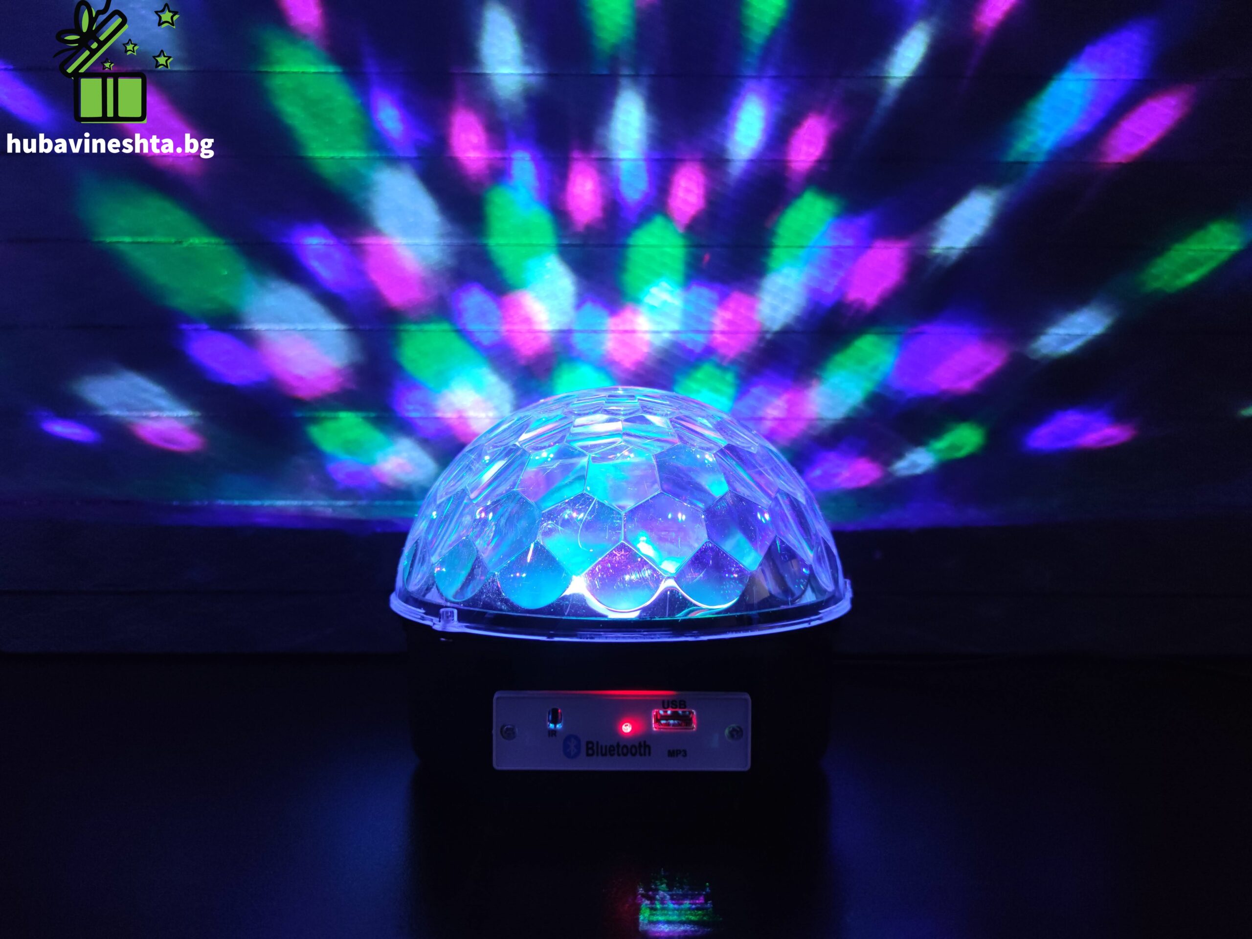 Диско топка LED лампа.1 scaled ДИСКО ТОПКА LED ЛАМПА С КОЛОНИ Диско топка LED лампа с колони