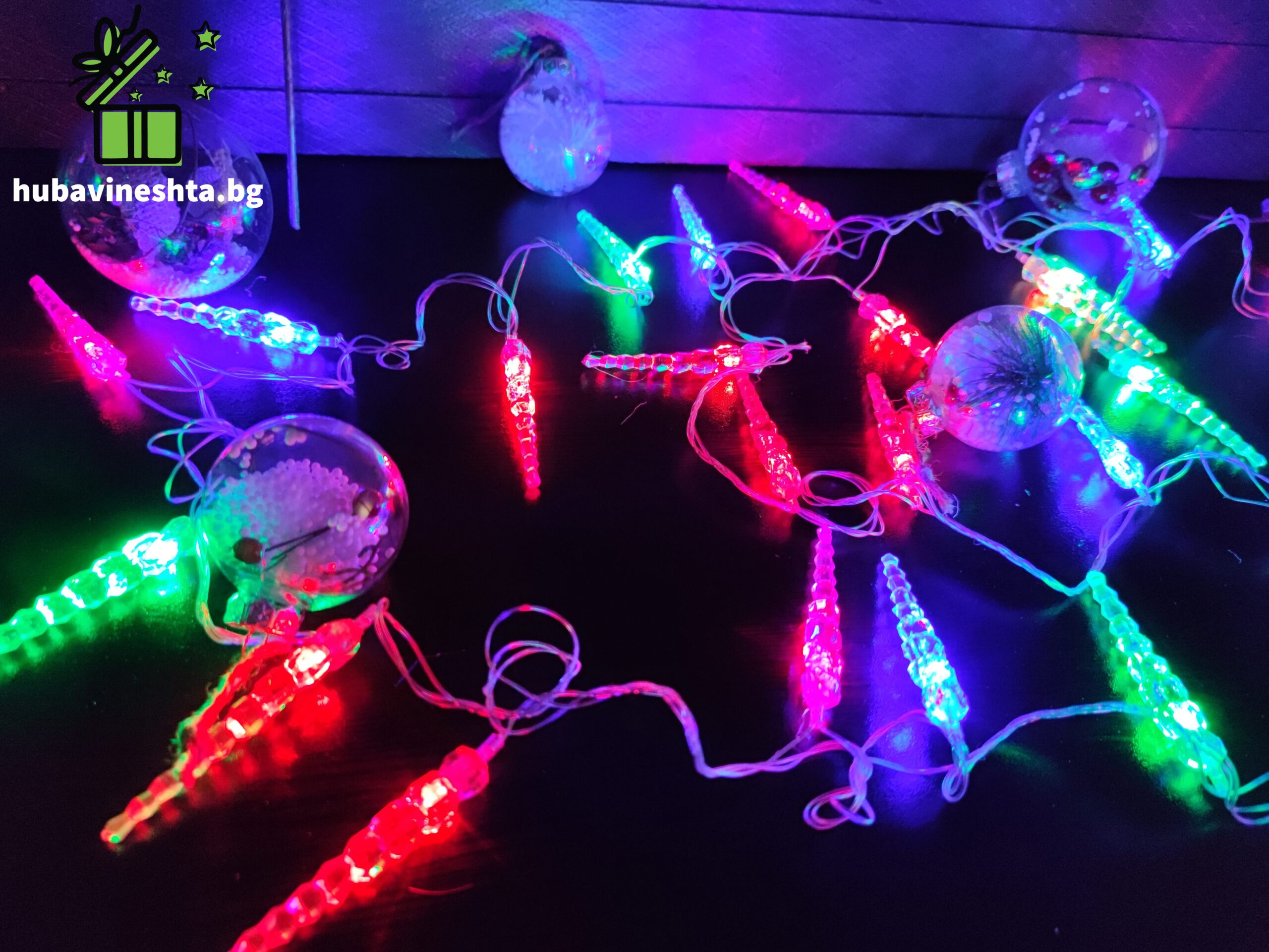 Многоцветни LED коледни лампички висулка.2 scaled МНОГОЦВЕТНИ LED КОЛЕДНИ ЛАМПИЧКИ - ВИСУЛКИ МНОГОЦВЕТНИ LED КОЛЕДНИ ЛАМПИЧКИ - ВИСУЛКИ - Image 2