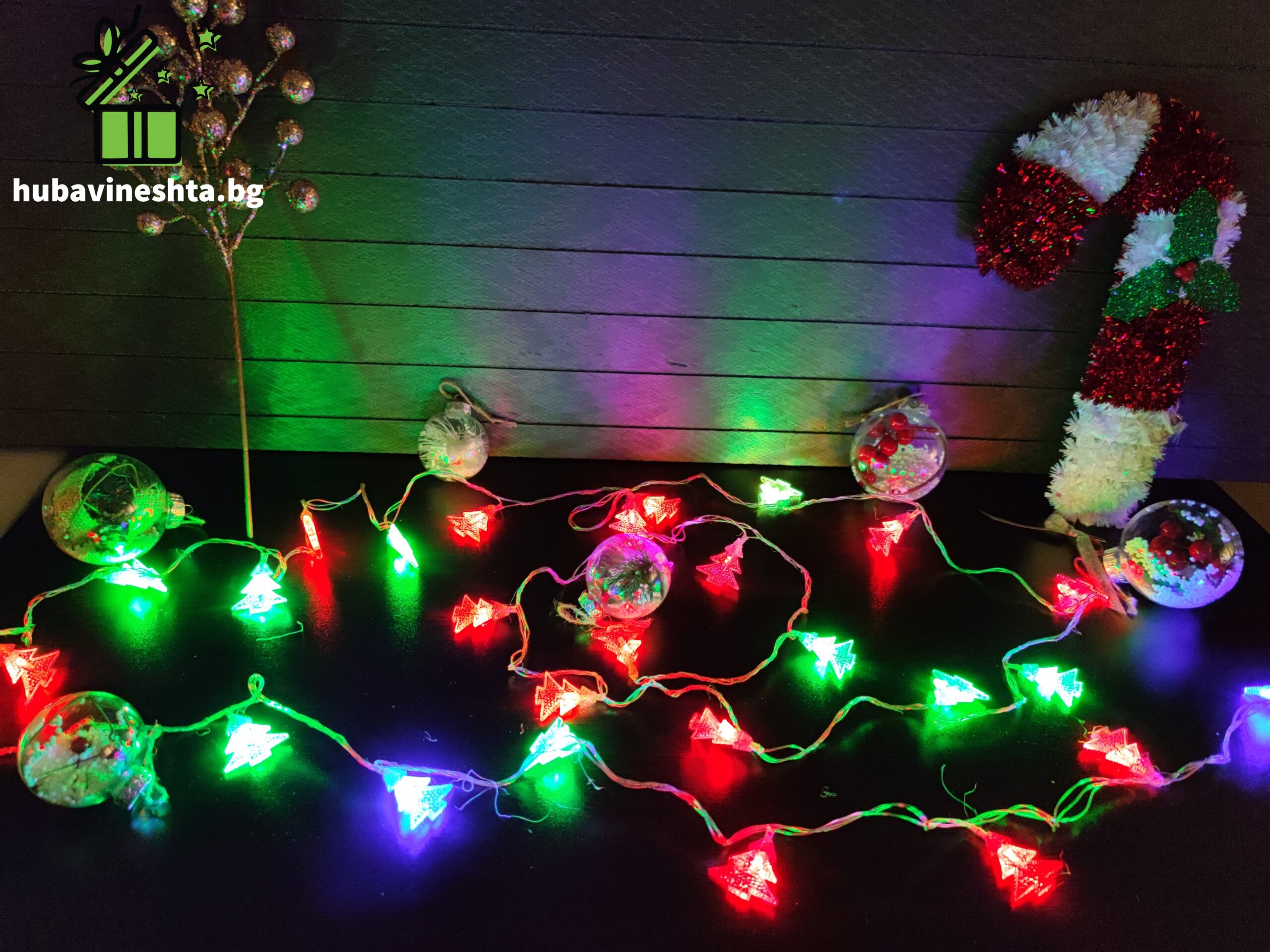 Многоцветни LED коледни лампички елха.1 scaled МНОГОЦВЕТНИ LED КОЛЕДНИ ЛАМПИЧКИ- ЕЛХИЧКИ Многоцветни LED коледни лампички- елхички