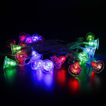 Многоцветни LED коледни лампички камбанки МНОГОЦВЕТНИ LED КОЛЕДНИ ЛАМПИЧКИ - КАМБАНКИ Многоцветни LED коледни лампички - камбанки