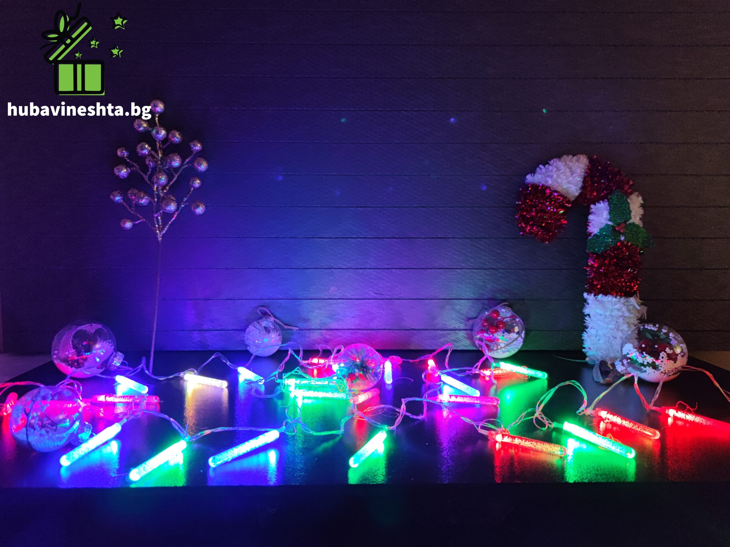 Многоцветни LED коледни лампички ледче.1 scaled МНОГОЦВЕТНИ LED КОЛЕДНИ ЛАМПИЧКИ - ЛЕДЧЕ Многоцветни LED коледни лампички- ледче
