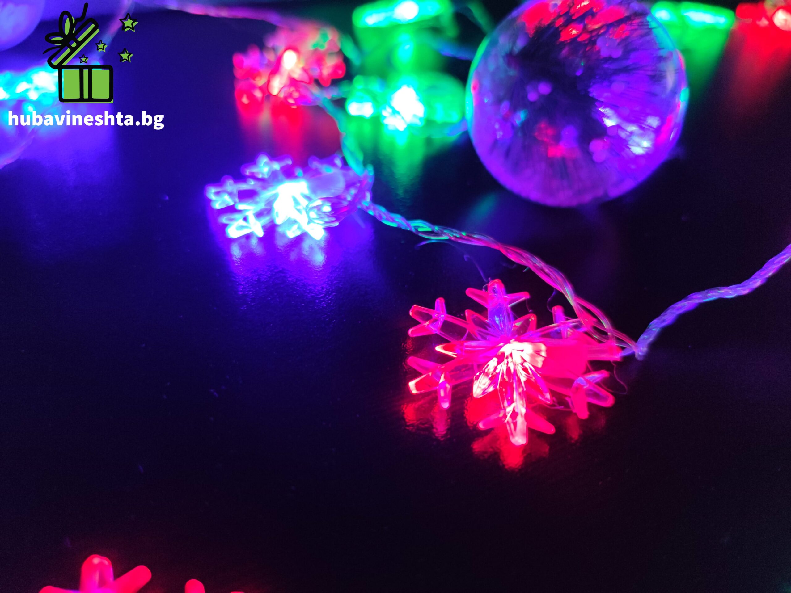 Многоцветни LED коледни лампички снежинка.2 scaled МНОГОЦВЕТНИ LED КОЛЕДНИ ЛАМПИЧКИ - СНЕЖИНКИ МНОГОЦВЕТНИ LED КОЛЕДНИ ЛАМПИЧКИ - СНЕЖИНКИ - Image 3