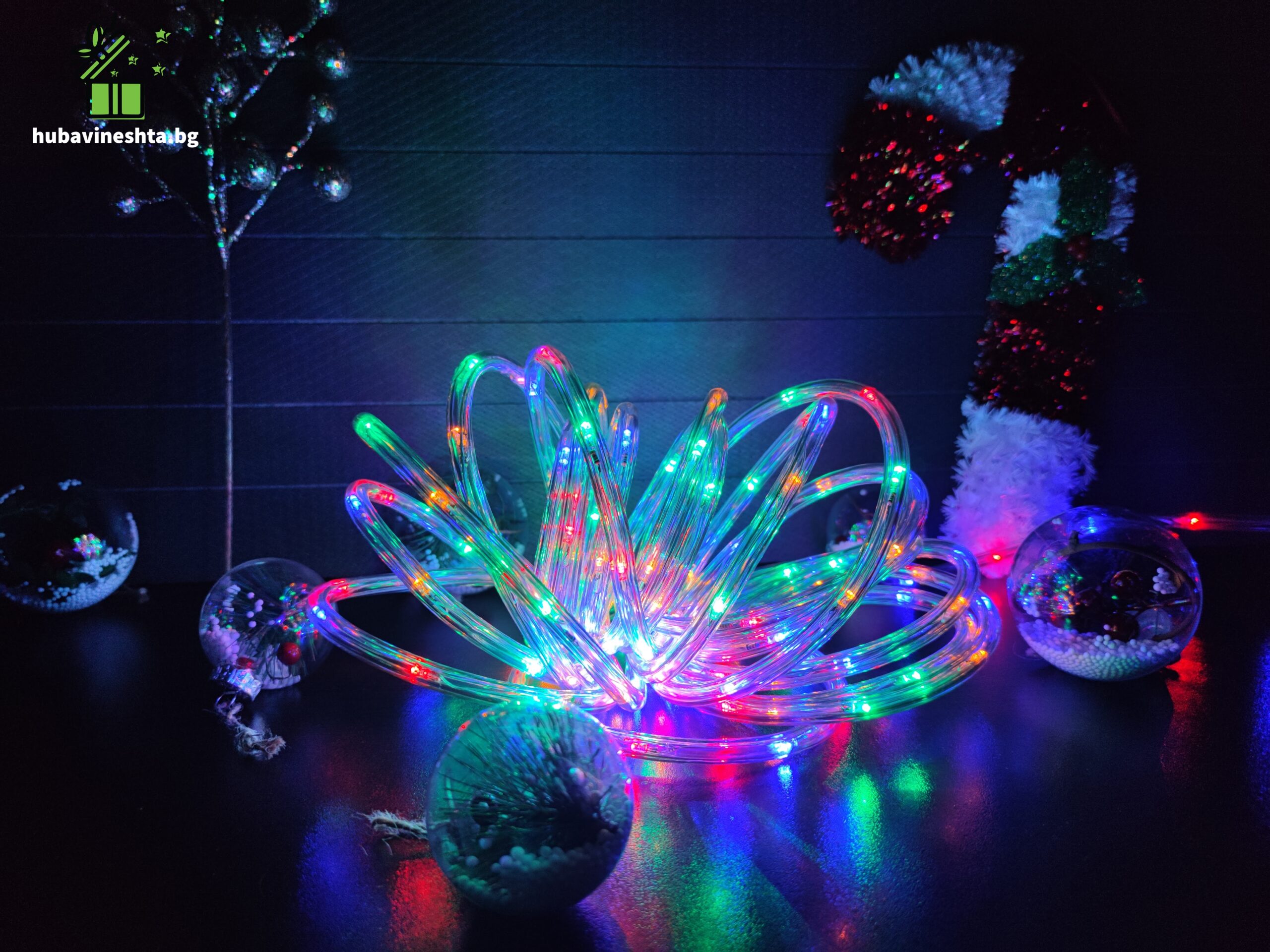 Светещ LED маркуч 10 метра коледна украса.9 scaled СВЕТЕЩ LED МАРКУЧ - 10 МЕТРА СВЕТЕЩ LED МАРКУЧ - 10 МЕТРА - Image 4