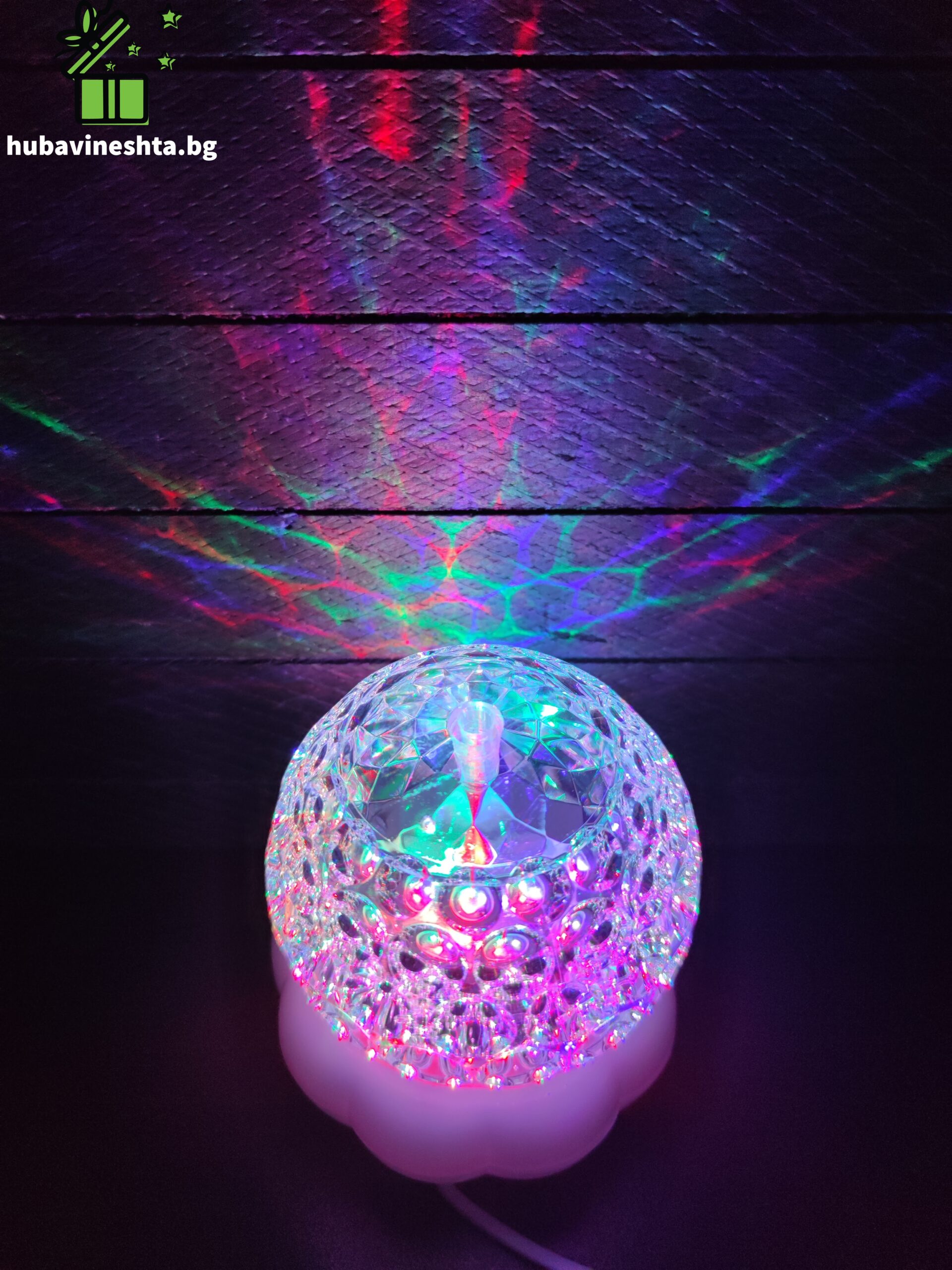 диско топка.4 scaled ВЪРТЯЩА СЕ LED ДИСКО ТОПКА ВЪРТЯЩА СЕ LED ДИСКО ТОПКА - Image 4