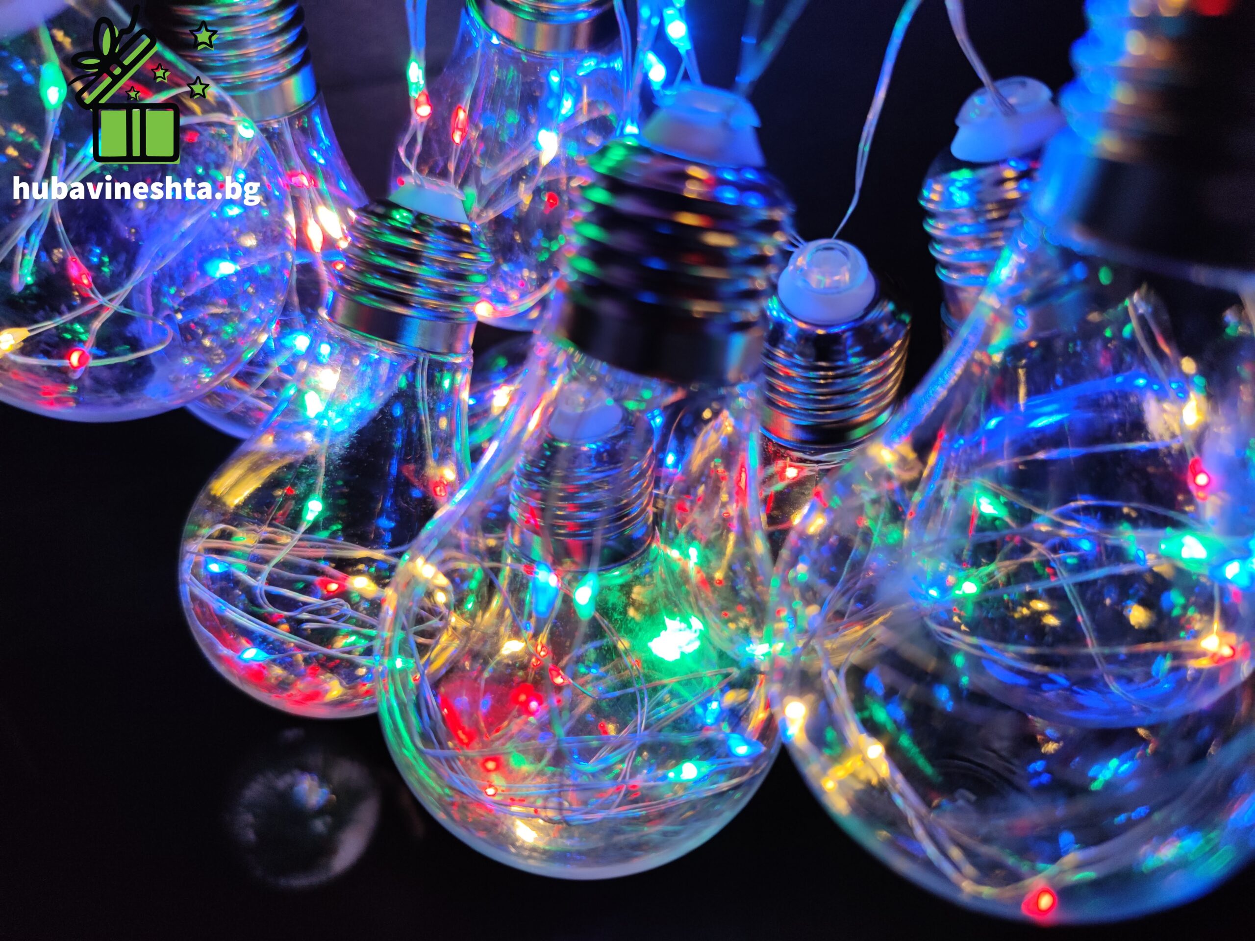 коледни лампички купър крушки разноцветни.2 scaled КОЛЕДЕН LED ГИРЛЯНД КУПЪР - КРУШКИ РАЗНОЦВЕТНИ КОЛЕДЕН LED ГИРЛЯНД КУПЪР - КРУШКИ РАЗНОЦВЕТНИ - Image 2