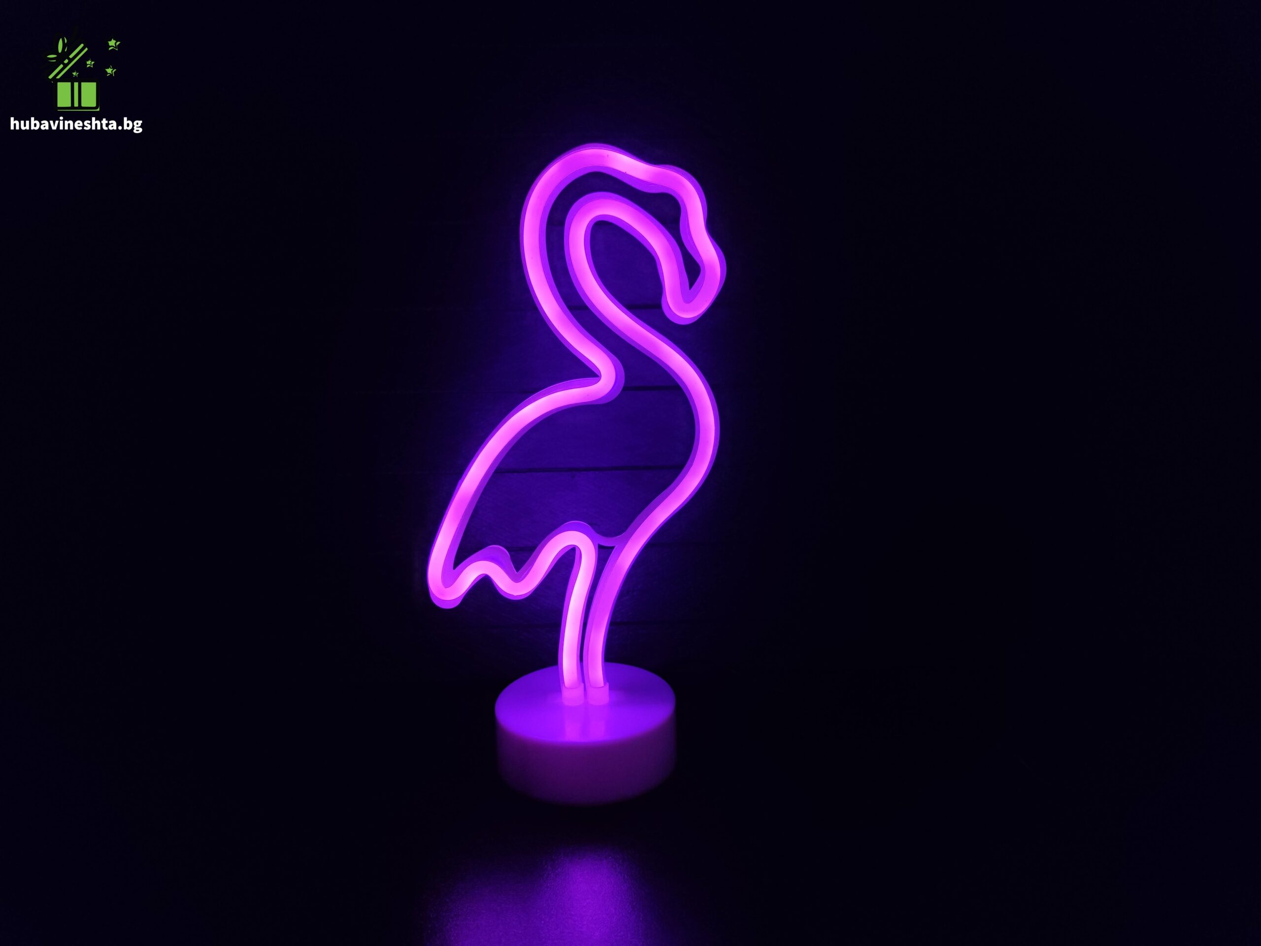 неонова фигура фламинго scaled СВЕТЕЩА НЕОНОВА ФИГУРА- ФЛАМИНГО Светеща LED неонова фигура фламинго