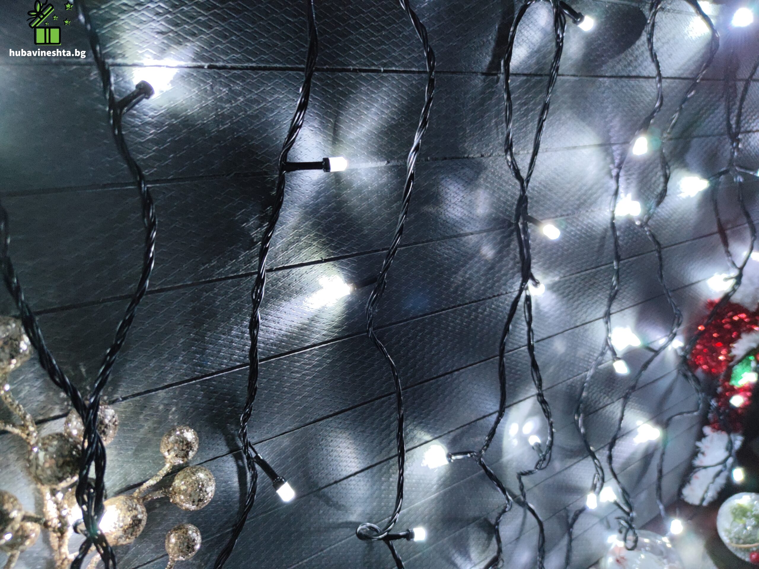 светещ коледен гирлянд.4 scaled СВЕТЕЩ LED ГИРЛЯНД - 22 МЕТРА - БЯЛ Светещ LED гирлянд- 22 метра- бял