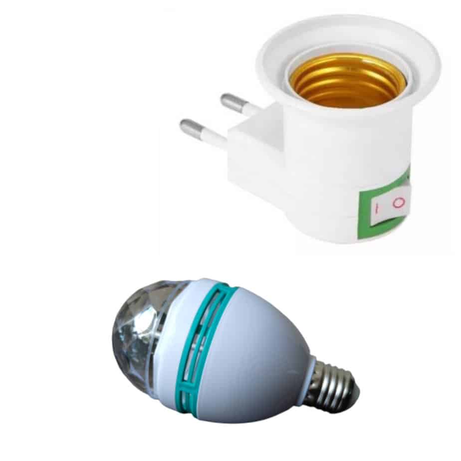 диско крушка с фасунга ВЪРТЯЩА СЕ LED ДИСКО КРУШКА ВЪРТЯЩА СЕ LED ДИСКО КРУШКА - Image 4