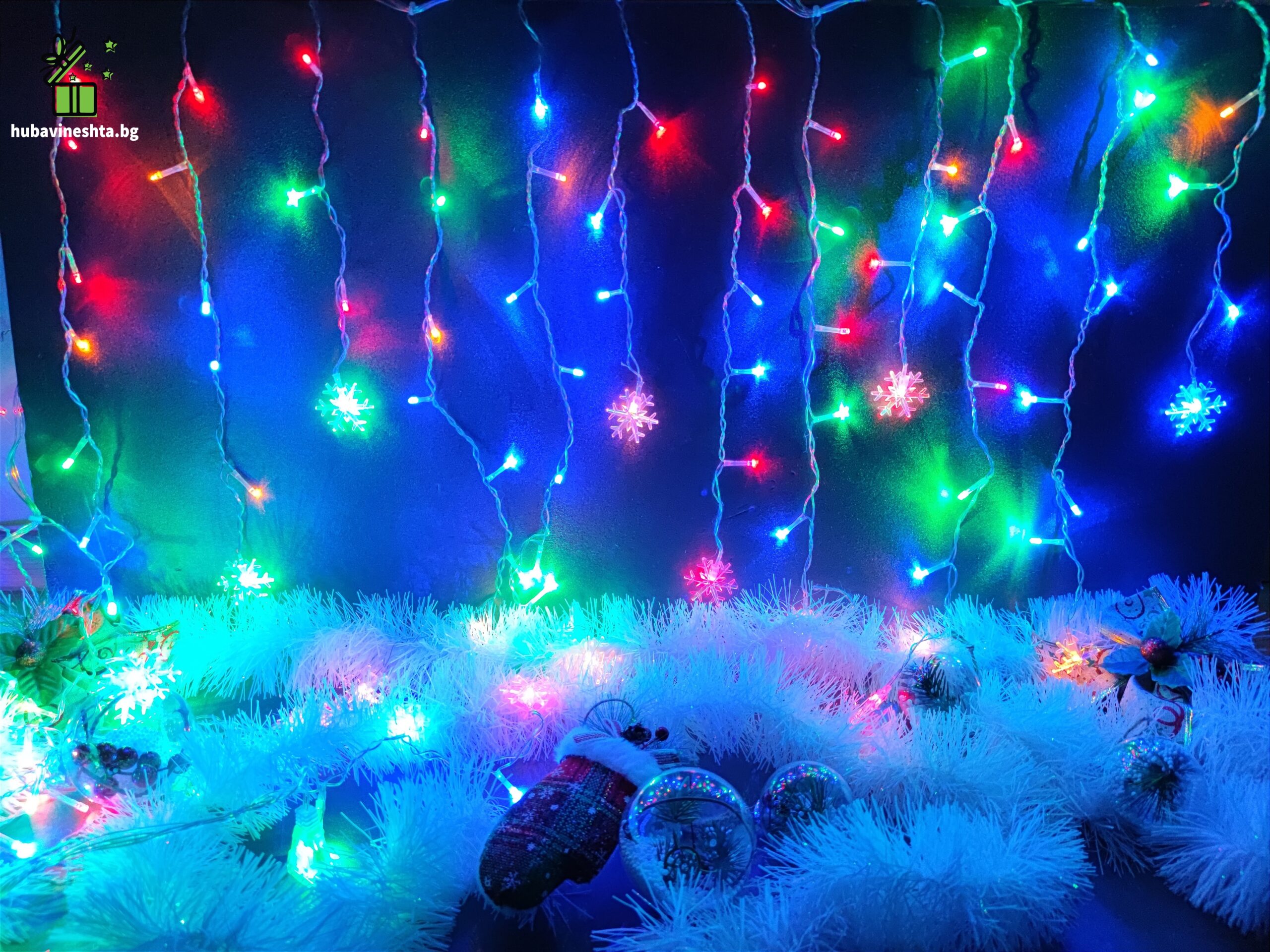 коледен LED гирлянд падащи лампички със снежинки цветни.2 scaled КОЛЕДЕНИ LED 'ПАДАЩИ' ЛАМПИЧКИ - СНЕЖИНКИ КОЛЕДЕНИ LED 'ПАДАЩИ' ЛАМПИЧКИ - СНЕЖИНКИ - Image 5