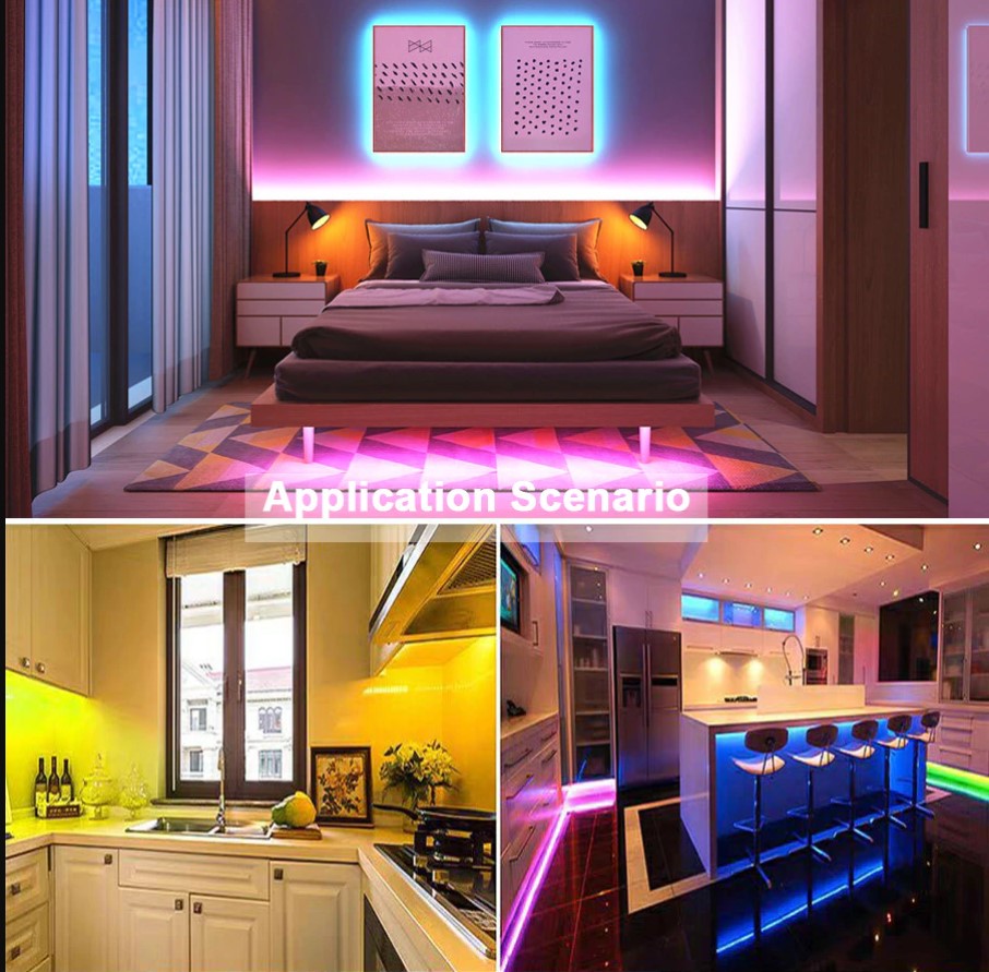 лед лента за украса вкъщи LED ЛЕНТА RGB 5 МЕТРА + ДИСТАНЦИОННО LED ЛЕНТА RGB 5 МЕТРА + ДИСТАНЦИОННО - Image 4