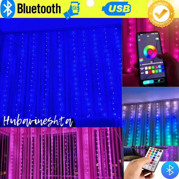 smart zavesa bluetooth usb rgb mnogo tsetove 1 Demo BLUETOOTH LED завеса 3х2 метра