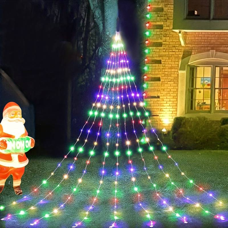 svetlini za elha koledno dyrvo mnogo tsvetove 2 ВОДОУСТОЙЧИВИ SMART LED СВЕТЛИНИ-ВОДОПАД ЗА ЕЛХА ВОДОУСТОЙЧИВИ SMART LED СВЕТЛИНИ-ВОДОПАД ЗА ЕЛХА - Image 4