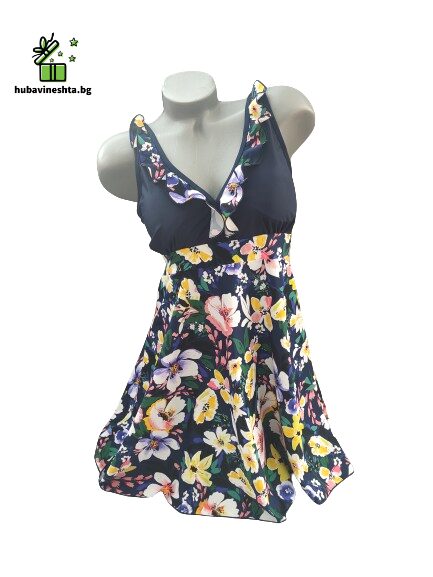 banski tankini s bokser 2 ДАМСКИ ТАНКИНИ НА ЦВЕТЯ С БОКСЕР Дамски танкини на цветя с боксер