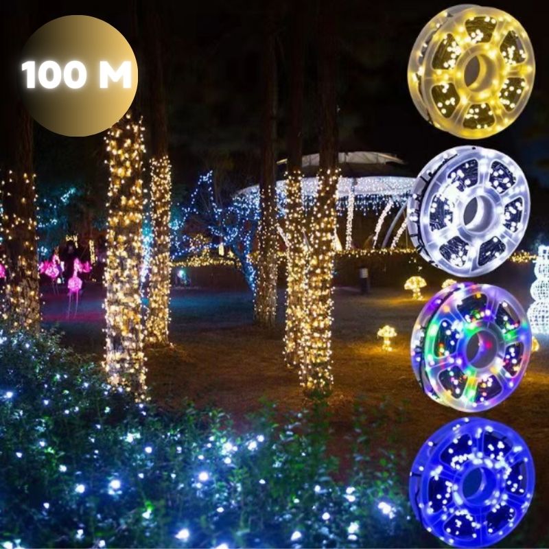 100 metra koledni led lampichki za vynshna upotreba 6 ПРАЗНИЧНИ LED ЛАМПИЧКИ 100 МЕТРА Празнични LED лампички 100 метра