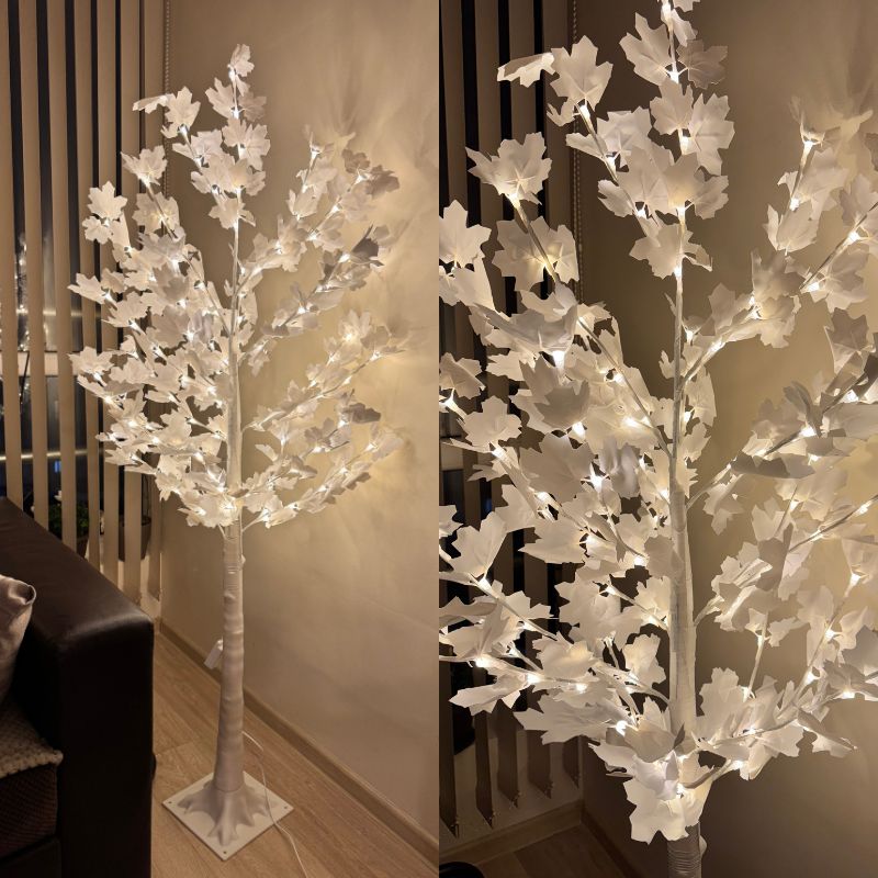 golqmo led sveteshto dyrvo s lista 4 СВЕТЕЩО LED ДЪРВО С ЛИСТА 160 СМ. СВЕТЕЩО LED ДЪРВО С ЛИСТА 160 СМ. - Image 2