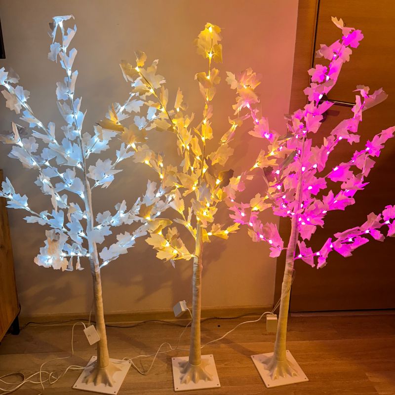 led sveteshto dyrvo s lista ukrasa 4 СВЕТЕЩО LED ДЪРВО С ЛИСТА 120 СМ. СВЕТЕЩО LED ДЪРВО С ЛИСТА 120 СМ. - Image 3
