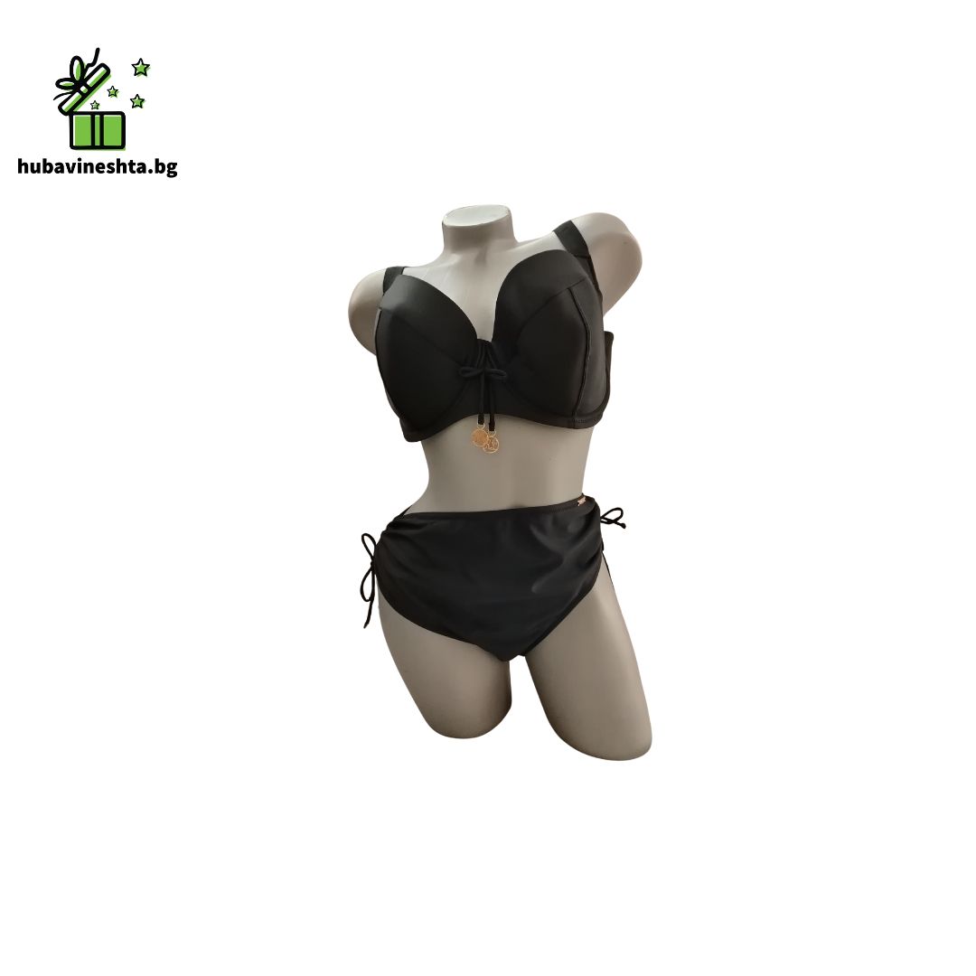 banski damski s chashka D E F 4 БАНСКИ ДАМСКИ В ДВЕ ЧАСТИ PLUS SIZE В ЧЕРНО БАНСКИ ДАМСКИ В ДВЕ ЧАСТИ PLUS SIZE В ЧЕРНО - Image 4