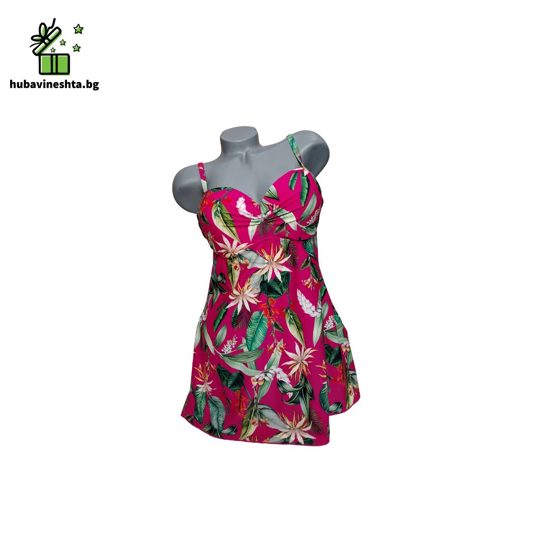 tankini s bikini cvetni 9 ТАНКИНИ С БИКИНИ ПЛЮС РАЗМЕР С ЦВЕТЯ В ЦИКЛАМА Танкини с бикини плюс размер с цветя в циклама