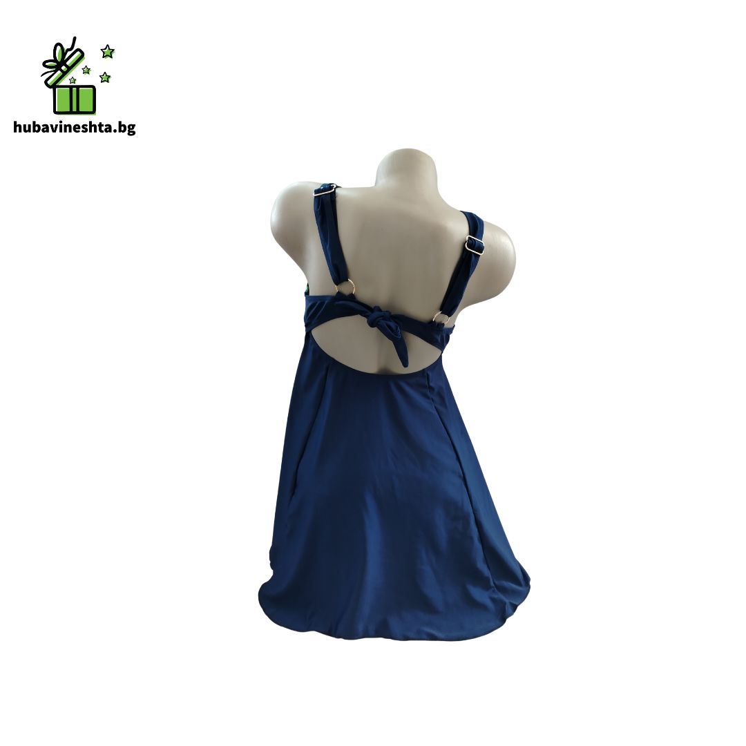 tankini s bikini plus razmer 2 БАНСКИ КОСТЮМ - ТАНКИНИ ПЛЮС РАЗМЕР В СИНЬО БАНСКИ КОСТЮМ - ТАНКИНИ ПЛЮС РАЗМЕР В СИНЬО - Image 2