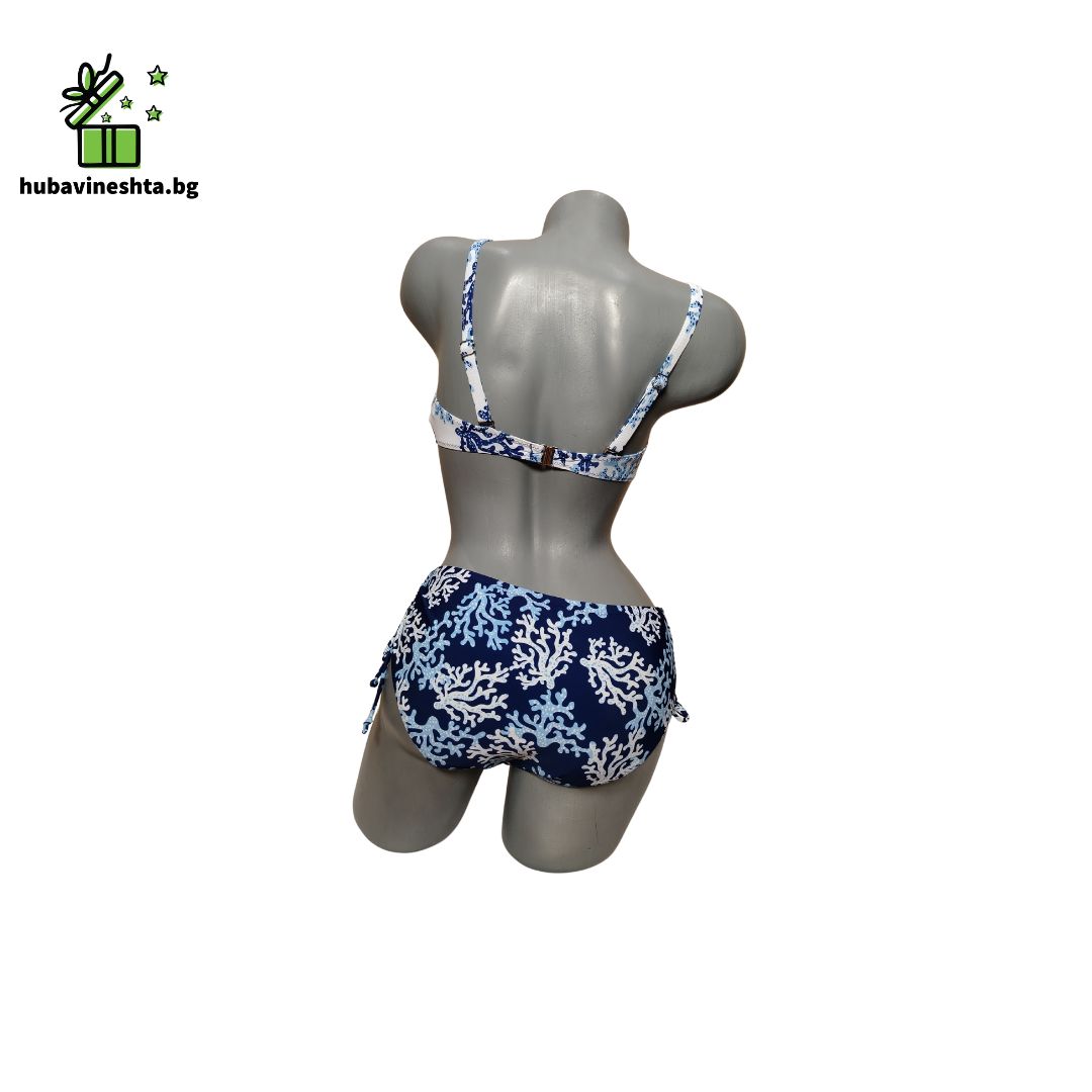 banski damski s bikini 1 БАНСКИ ДВЕ ЧАСТИ С БИКИНИ БЯЛО СЪС СИНЬО БАНСКИ ДВЕ ЧАСТИ С БИКИНИ БЯЛО СЪС СИНЬО - Image 2