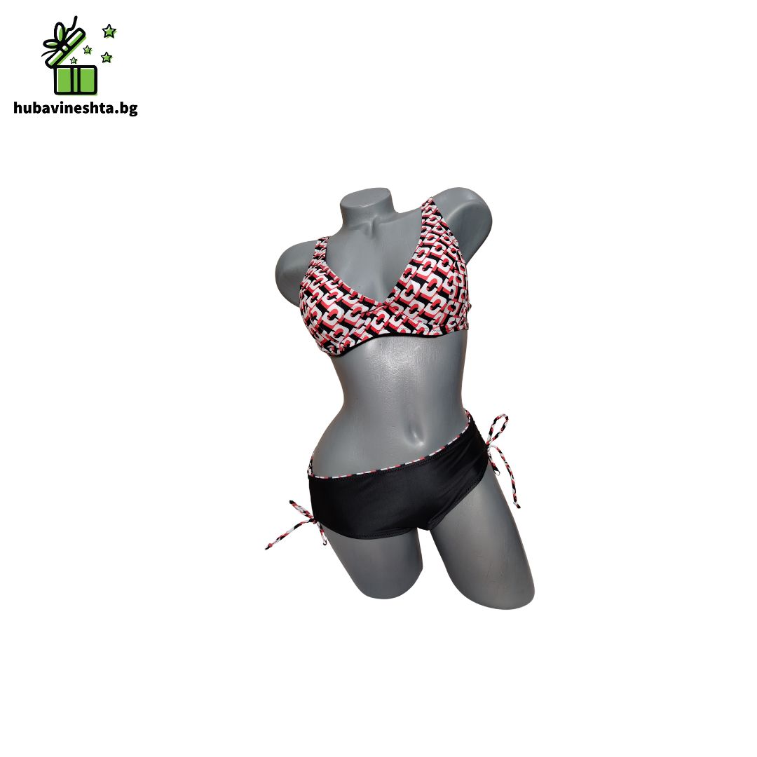 banski damski s bikini 18 ЕВТИНИ ДАМСКИ БАНСКИ В ЧЕРНО С ЧЕРВЕНО Евтини дамски бански в черно с червено