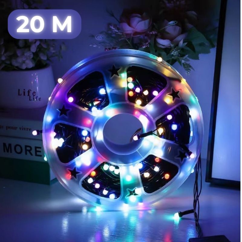 praznichni led lampichki 20 metra tsvetni ПРАЗНИЧНИ LED ЛАМПИЧКИ 20 МЕТРА- МНОГОЦВЕТНИ Празнични LED лампички 20 метра - многоцветни