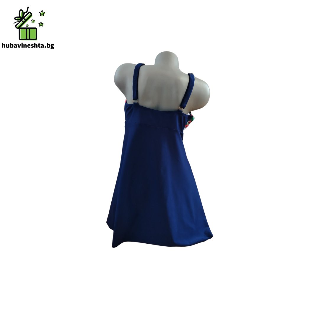 banski tankini maxi razmer sin s rozovi lista 3 ДАМСКИ ТАНКИНИ ГОЛЯМ РАЗМЕР В ТЪМНОСИНЬО ДАМСКИ ТАНКИНИ ГОЛЯМ РАЗМЕР В ТЪМНОСИНЬО - Image 3