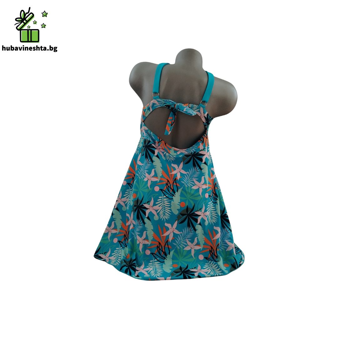 banski tankini tsvetno 1 ТАНКИНИ СУПЕР МАКСИ ГИГАНТ ТЮРКОАЗ С ПРИНТ ТАНКИНИ СУПЕР МАКСИ ГИГАНТ ТЮРКОАЗ С ПРИНТ - Image 3